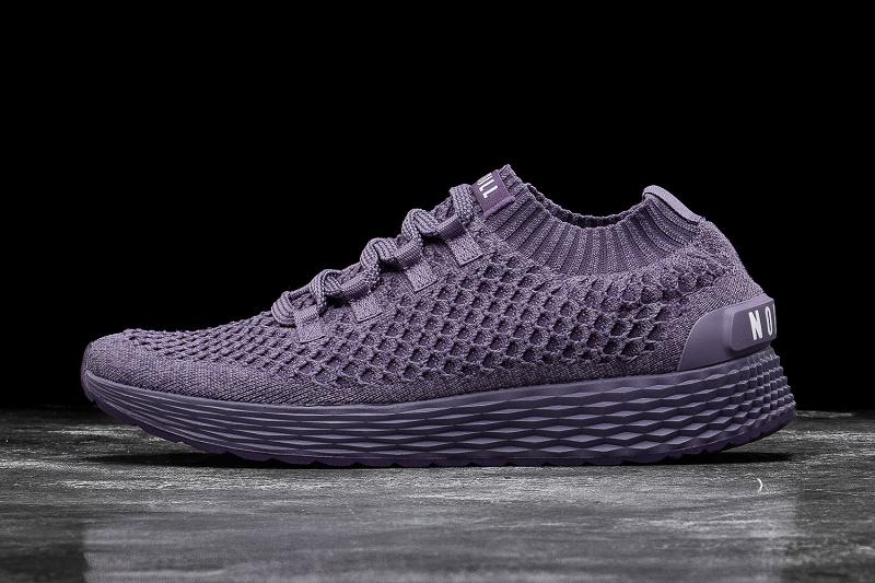 Purple Nobull Nightshade Knit Runner Men\'s Running Shoes | CA N1065W